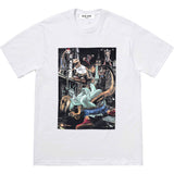 Men T-shirts 23SS T-REX TEE Tyrannosaurus Destroys City Wars Muse Short Sleeve T-Shirt Wide Pure Casual