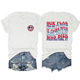 Casual T-Shirt OUR FLAG DOES NOT FLY BECAUSE Loose Short Sleeve