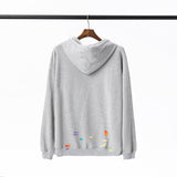 Gallery Dept Hoodie Luo Hand Painted Graffiti Letter Printing Pure Cotton