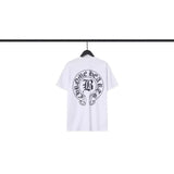 CHH Chrome Heart T Shirts Sanskrit Cross Print Loose Short Sleeve T-Shirt