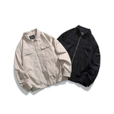 Unisex Jacket Fall Lapels Contrast Color Jacket