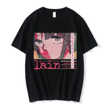 2024Anime Print Serial Experiments Lain  Cotton T-Shirt