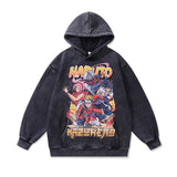 Men Hoodie Distressed Loose Couple Hoodies Retro Hooded Sweatshirt for Men and Women