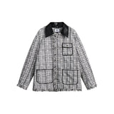 Unisex Jacket Autumn Retro Lapels Jacket Baggy Coat