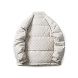 Unisex Winter Cotton Coat Letter Embroidered Stand Collar down Jacket down Jacket