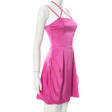 Women Dresses Spring Sexy Suspenders Dress (Bla0420)