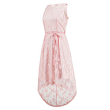 Women Date Dress Summer Butterfly Embroidery Mesh Lace Dress
