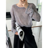 Women T Shirt Long Sleeve Sun Protection T-shirt Summer Loose Thin round Neck Pullover Blouse