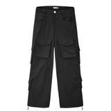 Men Sweatpants Multi-Pocket Design Sense Patchwork Cargo Pants