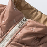 Unisex Winter Cotton Coat Stand-up Collar Cotton-Padded Clothes Vintage Loose Cotton Coat