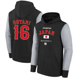 MLB Hoodie WBC Japan Shohei Otani 1 sweater baseball jersey hoodie (Part 3)