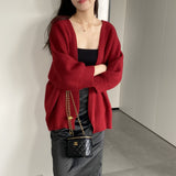 Women's Cardigan Sweater Autumn and Winter Knitting Coat Women's Cardigan Style Sweater 8t3117