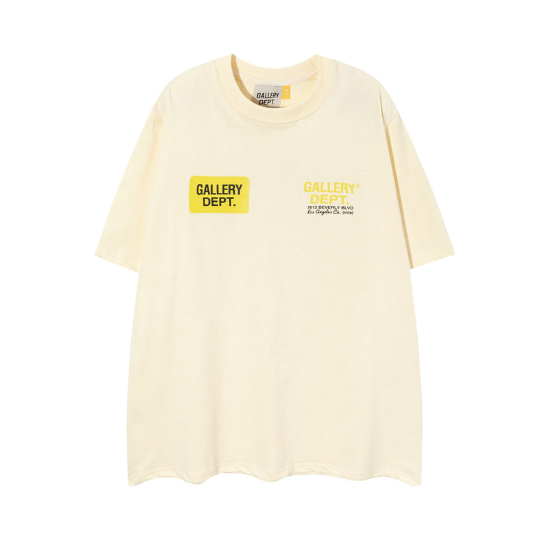Gallery Dept T Shirts Summer Los Angeles Gallery Dept Letter Print Short Sleeved T-shirt