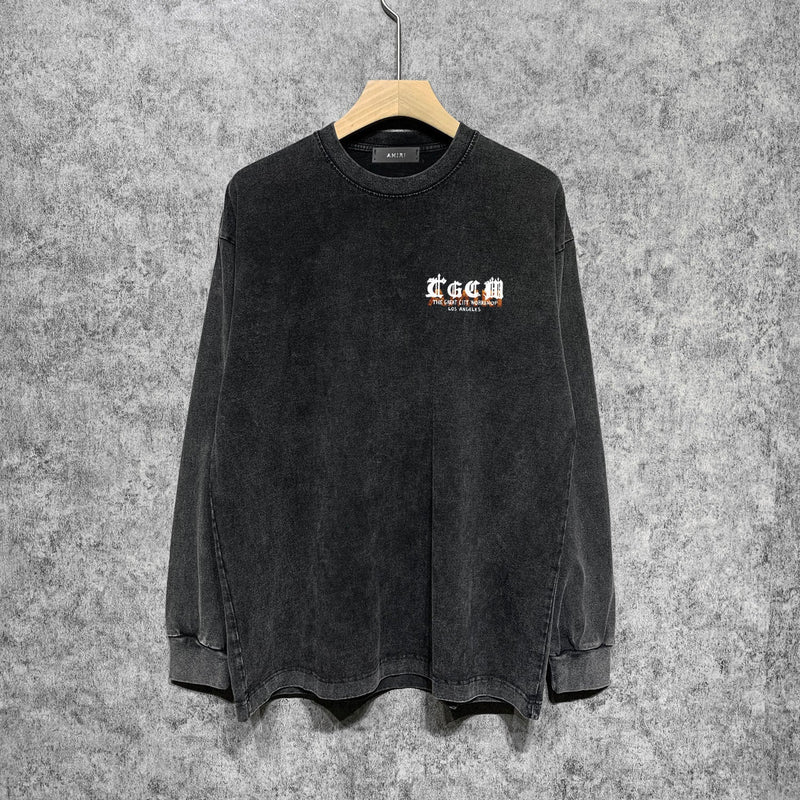 Amiri Long-Sleeve Shirt Vintage Long Sleeve T-shirt