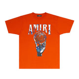 Amiri T-Shirt Personality Creative Printing Short Sleeve T-shirt Blouse