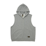 Men Vest Oversize Heavy Zipper Vest Jacket