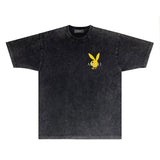 Amiri T-shirt Washed and Worn Retro Short Sleeve T-shirt