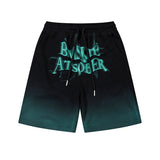 Men Shorts Tie-Dye Gradient Casual Shorts