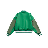 Unisex Jacket Loose Stitching Pu Baseball Jacket Short Motorcycle Jacket