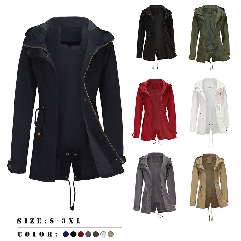 Women Trench Coat Anorak Female Spring and Autumn Coat