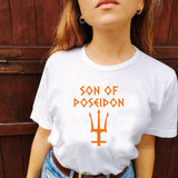 Percy Jackson Harajuku Women T Shirts Cotton Son of Poseidon