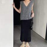 Women Knitted Skirt Fall/Winter Knitted Dress Tassel