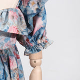 Women Dresses Spring Backless Long Dress Women's Clothing (Qymy0409)