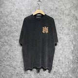 Amiri T-shirt Washed and Worn Retro Short Sleeve T-shirt