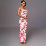 Women Dresses Summer Slim Fit Long Dress Sling Dress