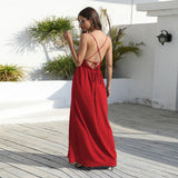 Women Date Dress Summer Slim Fit Lace Lace Spaghetti-Strap Dress