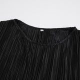 Women Dress Black Pleated Dress Female Autumn Winter Long Dress