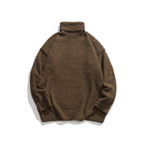 Unisex Sweater Winter Solid Color Turtleneck Sweater