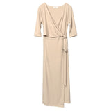 Women Dresses V-neck Lace-up Bowknot Half Sleeve Dress