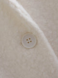Women Woolen Coat Autumn and Winter Solid Color Suit Collar Mid-Length Double Breasted Woolen Coat