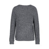 Women Knitted Sweater Autumn Solid Color Knitted Top