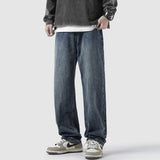Men Jeans Straight Jeans Men's Summer Retro Pants