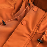 Unisex Winter Cotton Coat Three-Dimensional Pocket Decoration Tooling down Jacket Retro Solid Color down Jacket