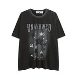 Men T Shirt Hip Hop Letters Graffiti Short Sleeve T-shirt