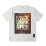 Men T Shirt Vintage Ethnic Print Short Sleeve T-shirt