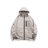 Unisex Jacket Hooded Jacket Loose Mechanical Style Outdoor Jacket Coat