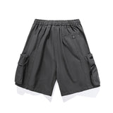 Men Shorts Amekaji Multi-Pocket Workwear Shorts