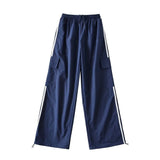 Women Sweatpants Straight Ankle Tied Sports Pants Casual Pants