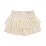 Women Skirt Ballet Style Lace Stitching Pettiskirt