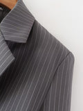 Women Suits Autumn Striped Suit Coat Suit Top
