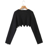 Women Sweater Knitwear Knitting Suit Sexy Sling Dress Ripped Sweater Two-Piece Set