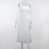 Women Dresses Dress Long Dress with Suspenders (Csm202403)