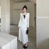 Women Dresses Lace Dress Autumn Winter Long Dress