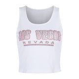 Women Tops Casual Slim-Fit Printed Top Autumn Vest