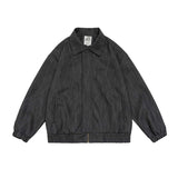 Unisex Jacket Autumn Vintage Distressed Pu Jacket