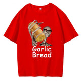 Garlic Bread Men T Shirt Graphic Vintage  Cotton